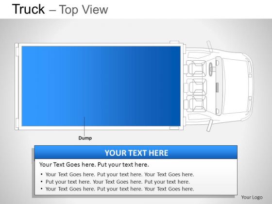 Background Blue Truck Top View PowerPoint Slides And Ppt Diagram Templates Background Blue Truck Top View PowerPoint Slides And Ppt Diagram Templates
