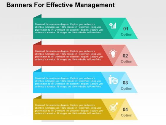 Banners For Effective Management PowerPoint Templates Banners For Effective Management PowerPoint Templates
