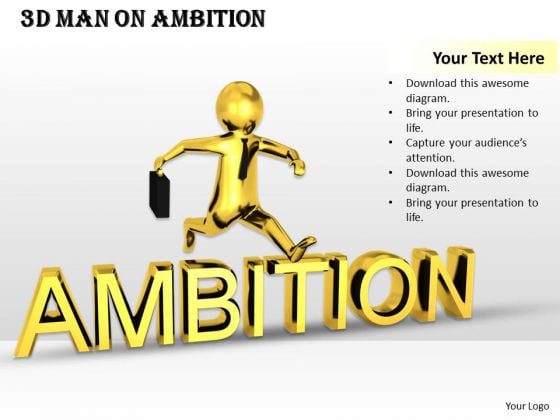 Basic Marketing Concepts 3d Man Ambition Character Basic Marketing Concepts 3d Man Ambition Character