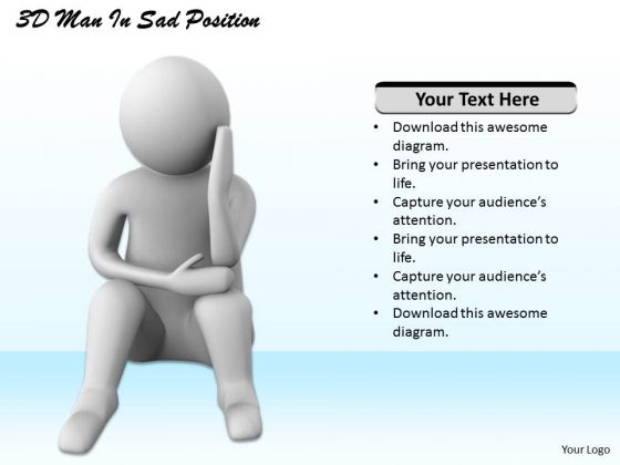 Basic Marketing Concepts 3d Man Sad Position Character Basic Marketing Concepts 3d Man Sad Position Character