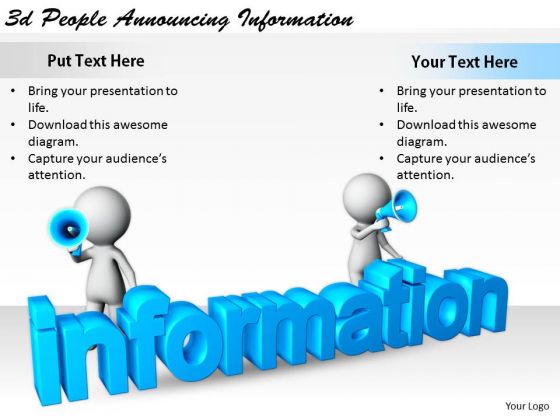Basic Marketing Concepts 3d People Announcing Information Business Basic Marketing Concepts 3d People Announcing Information Business