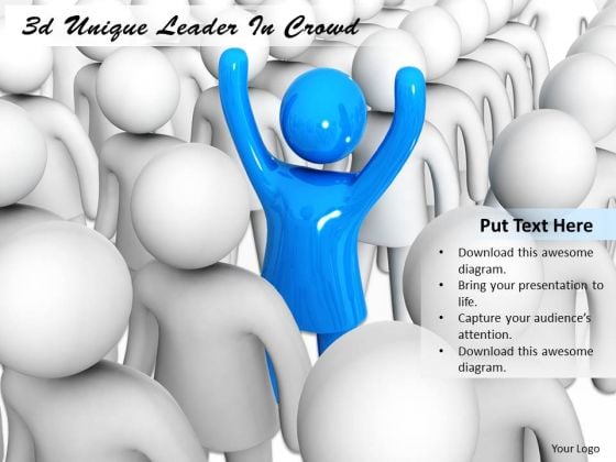 Basic Marketing Concepts 3d Unique Leader Crowd Business Basic Marketing Concepts 3d Unique Leader Crowd Business