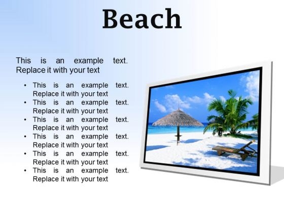 Beach Vacation PowerPoint Presentation Slides F Beach Vacation PowerPoint Presentation Slides F