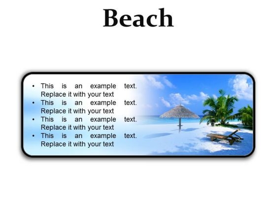 Beach Vacation PowerPoint Presentation Slides R Beach Vacation PowerPoint Presentation Slides R
