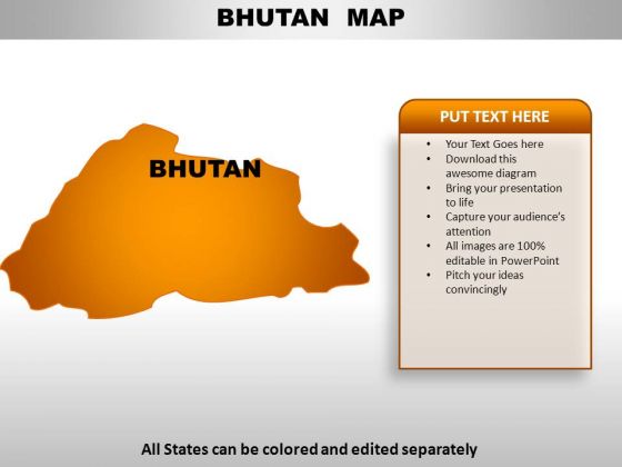 Bhutan PowerPoint Maps