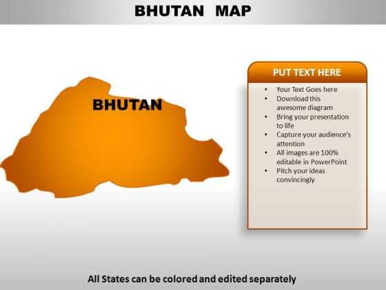 Bhutan PowerPoint Maps Bhutan PowerPoint Maps
