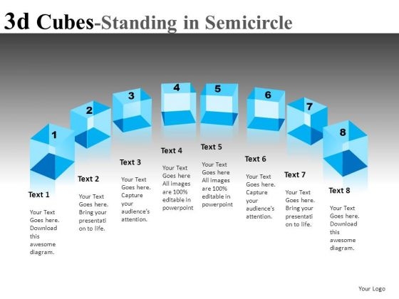 Blocks Arranged In Semicircle PowerPoint Templates Blocks Arranged In Semicircle PowerPoint Templates