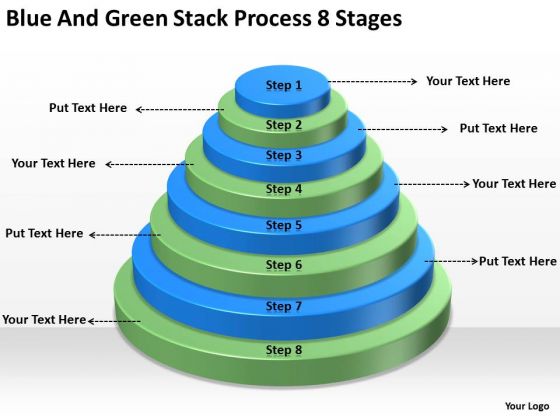 Blue And Green Stack Process 8 Stages Business Plan Strategy PowerPoint Slides Blue And Green Stack Process 8 Stages Business Plan Strategy PowerPoint Slides