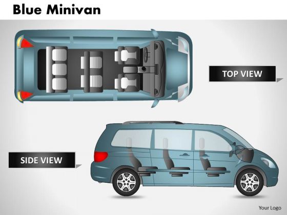 Blue Minivan Side View PowerPoint Slides And Ppt Diagram Templates Blue Minivan Side View PowerPoint Slides And Ppt Diagram Templates
