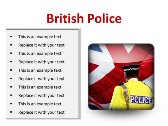 British Police Americana PowerPoint Presentation Slides S British Police Americana PowerPoint Presentation Slides S