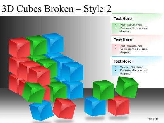 Broken Construction Blocks PowerPoint Slides Broken Construction Blocks PowerPoint Slides