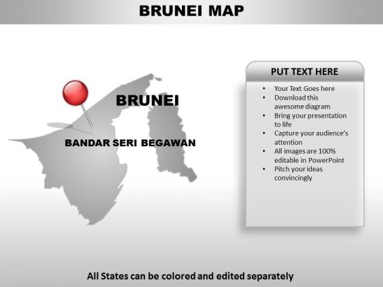 Brunei Country PowerPoint Maps Brunei Country PowerPoint Maps
