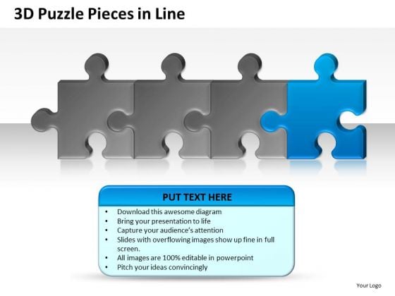 Building 3d Puzzle Pieces In Line PowerPoint Slides And Ppt Diagram Templates Building 3d Puzzle Pieces In Line PowerPoint Slides And Ppt Diagram Templates
