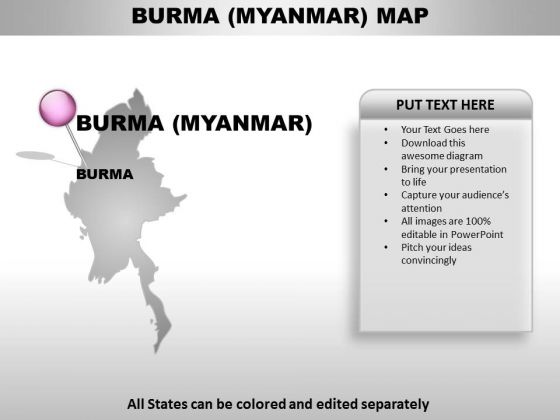 Burma Myanmar Country PowerPoint Maps Burma Myanmar Country PowerPoint Maps