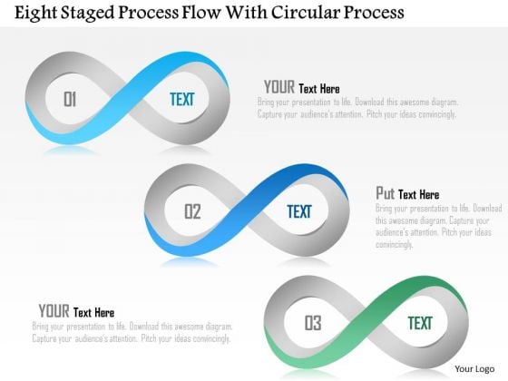 Busines Diagram Eight Staged Process Flow With Circular Process Presentation Template Busines Diagram Eight Staged Process Flow With Circular Process Presentation Template
