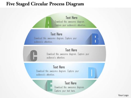 Busines Diagram Five Staged Circular Process Diagram Presentation Template Busines Diagram Five Staged Circular Process Diagram Presentation Template