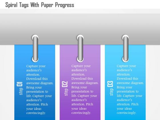 Busines Diagram Spiral Tags With Paper Progress Presentation Template Busines Diagram Spiral Tags With Paper Progress Presentation Template