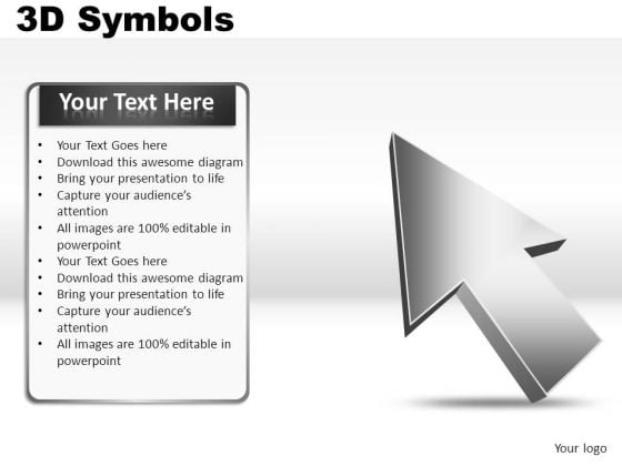 Business 3d Symbols PowerPoint Slides And Ppt Diagrams Templates