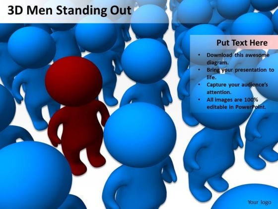 Business Activity Diagram 3d Men Standing Out PowerPoint Slides Business Activity Diagram 3d Men Standing Out PowerPoint Slides