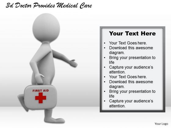 Business And Strategy 3d Doctor Provides Medical Care Concepts Business And Strategy 3d Doctor Provides Medical Care Concepts