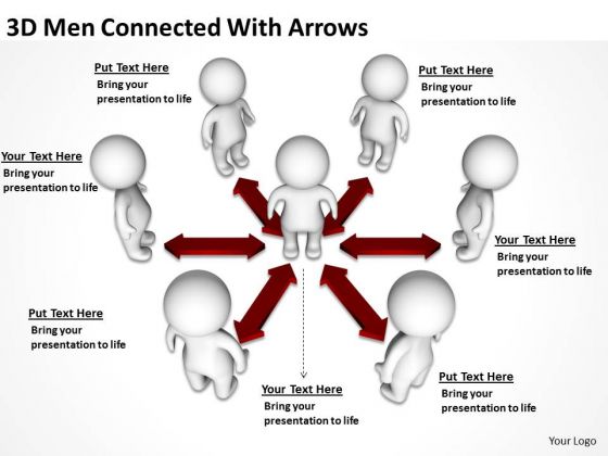 Business Charts Examples 3d Men Connected With Arrows PowerPoint Templates Business Charts Examples 3d Men Connected With Arrows PowerPoint Templates