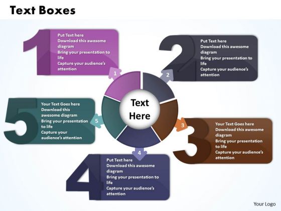 Business Charts PowerPoint Templates Five Text Boxes Connected With Circular Direction Business Charts PowerPoint Templates Five Text Boxes Connected With Circular Direction