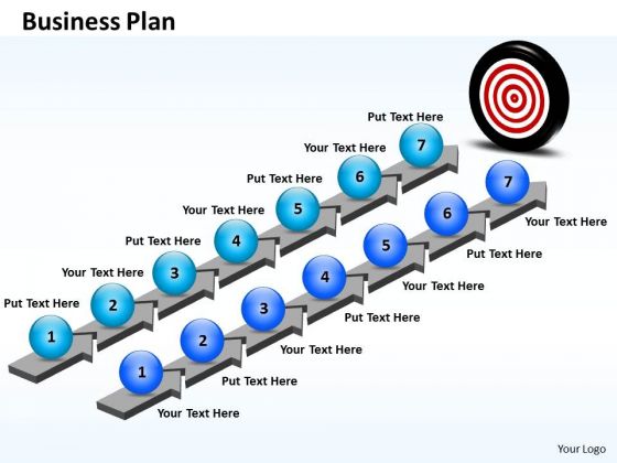 Business Charts PowerPoint Templates Parallel Steps Plan Format