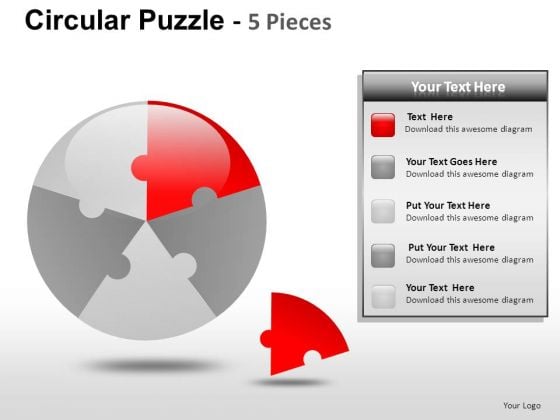 Business Circular Puzzle 5 Pieces PowerPoint Slides And Ppt Diagram Templates Business Circular Puzzle 5 Pieces PowerPoint Slides And Ppt Diagram Templates