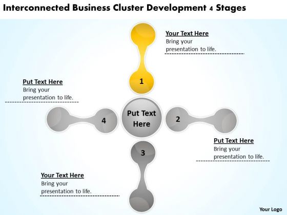 Business Cluster Development 4 Stages Plan PowerPoint Slides Business Cluster Development 4 Stages Plan PowerPoint Slides