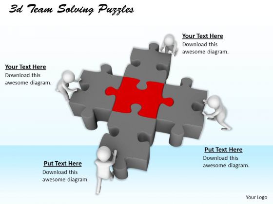 Business Concepts 3d Team Solving Puzzles Character Models Business Concepts 3d Team Solving Puzzles Character Models