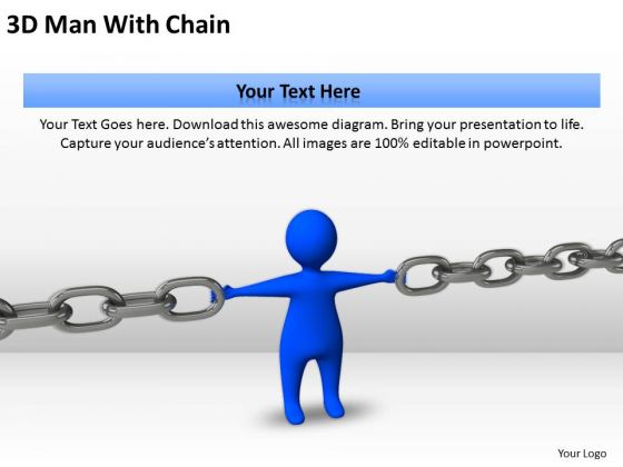Business Context Diagram 3d Man With Chain Security PowerPoint Slides Business Context Diagram 3d Man With Chain Security PowerPoint Slides