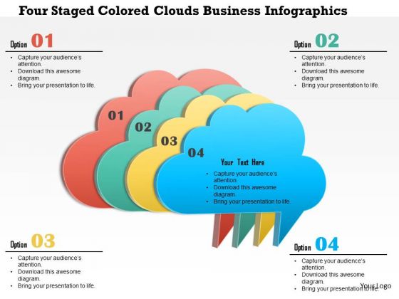 Business Daigram Four Staged Colored Clouds Business Infographics Presentation Templets Business Daigram Four Staged Colored Clouds Business Infographics Presentation Templets