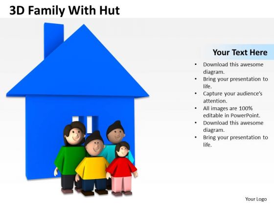 Business Development Process Diagram 3d Family With Hut PowerPoint Slides Business Development Process Diagram 3d Family With Hut PowerPoint Slides