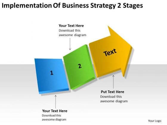 Business Development Strategy 2 Stages Examples Plan Outline PowerPoint Templates