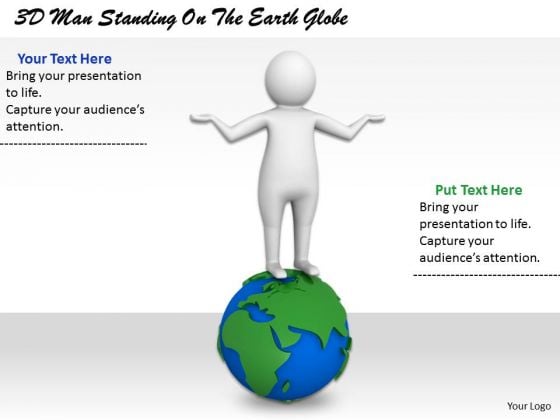 Business Development Strategy 3d Man Standing On The Earth Globe Character Modeling Business Development Strategy 3d Man Standing On The Earth Globe Character Modeling