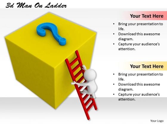 Business Development Strategy Template 3d Man On Ladder Characters Business Development Strategy Template 3d Man On Ladder Characters