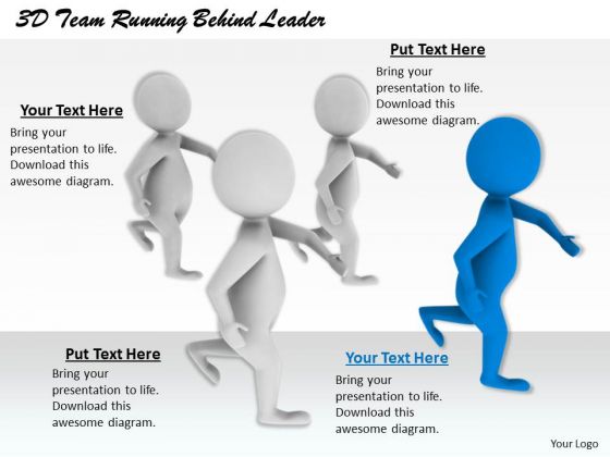 Business Development Strategy Template 3d Team Running Behind Leader Character Modeling Business Development Strategy Template 3d Team Running Behind Leader Character Modeling