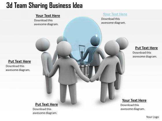 Business Development Strategy Template 3d Team Sharing Idea Characters Business Development Strategy Template 3d Team Sharing Idea Characters