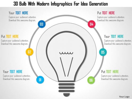 Business Diagram 3d Bulb With Modern Infographics For Idea Generation Presentation Template Business Diagram 3d Bulb With Modern Infographics For Idea Generation Presentation Template