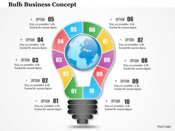 Business Diagram 3d Bulb With Ten Stages For Idea Generation Presentation Template Business Diagram 3d Bulb With Ten Stages For Idea Generation Presentation Template