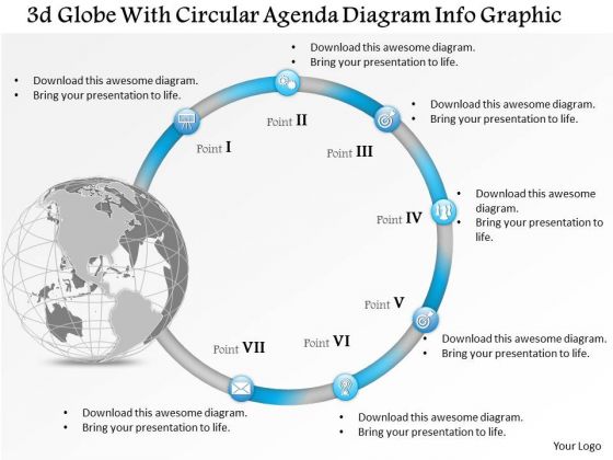 Business Diagram 3d Globe With Circular Agenda Diagram Info Graphic Presentation Template Business Diagram 3d Globe With Circular Agenda Diagram Info Graphic Presentation Template