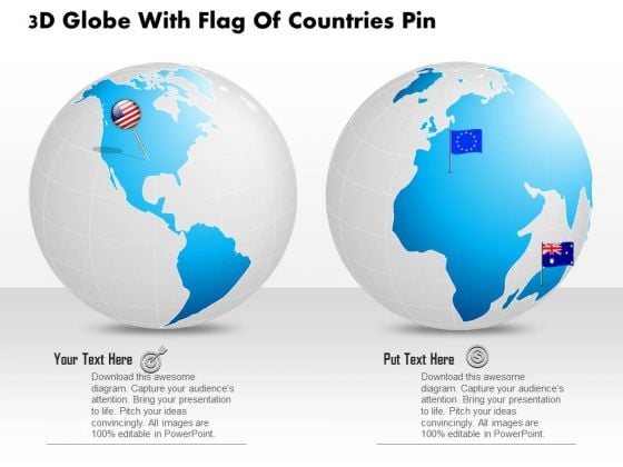 Business Diagram 3d Globe With Flag Of Countries Pin Presentation Template Business Diagram 3d Globe With Flag Of Countries Pin Presentation Template