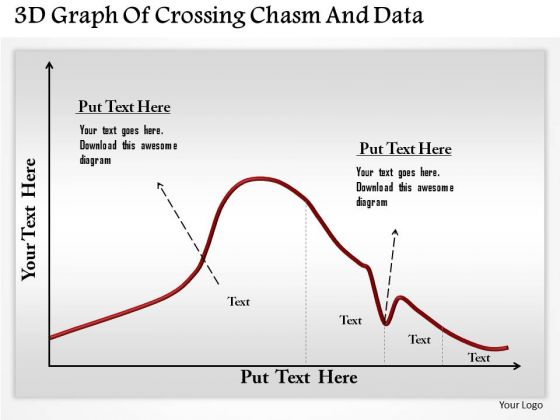 Business Diagram 3d Graph Of Crossing Chasm And Data Presentation Template Business Diagram 3d Graph Of Crossing Chasm And Data Presentation Template
