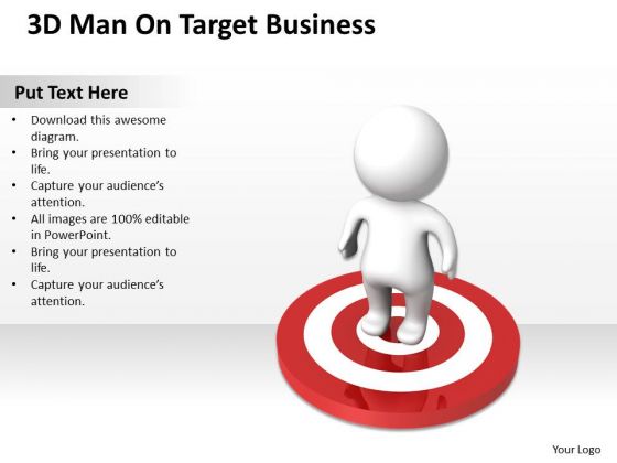Business Diagram 3d Man On Target PowerPoint Presentations Templates Business Diagram 3d Man On Target PowerPoint Presentations Templates