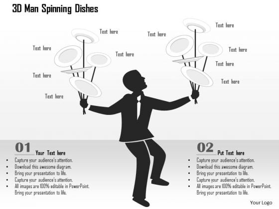 Business Diagram 3d Man Spinning Dishes Presentation Template Business Diagram 3d Man Spinning Dishes Presentation Template