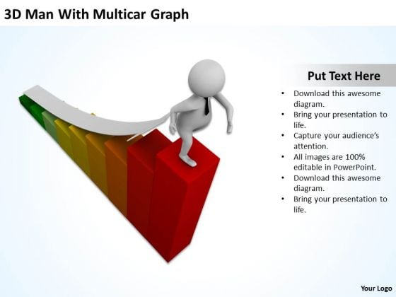 Business Diagram 3d Man With Multicolor Graph PowerPoint Templates Business Diagram 3d Man With Multicolor Graph PowerPoint Templates