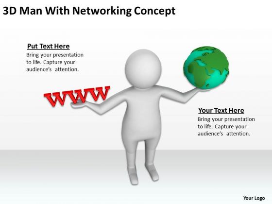 Business Diagram 3d Man With Networking Concept PowerPoint Templates Business Diagram 3d Man With Networking Concept PowerPoint Templates