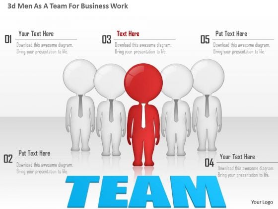 business diagram 3d men as a team for business work presentation business diagram 3d men as a team for business work presentation, Presentation templates