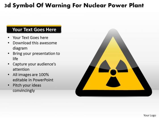 Business Diagram 3d Symbol Of Warning For Nuclear Power Plant Presentation Template Business Diagram 3d Symbol Of Warning For Nuclear Power Plant Presentation Template
