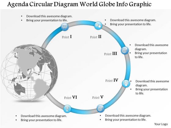 Business Diagram Agenda Circular Diagram World Globe Info Graphic Presentation Template Business Diagram Agenda Circular Diagram World Globe Info Graphic Presentation Template